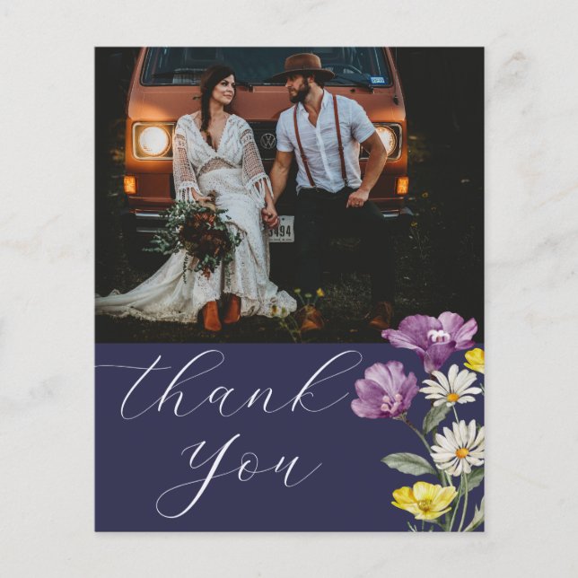 Budget Boho Merci Fleurs sauvages & Photo (Devant)