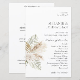 Budget Boho Pampas B Floral MED Cérémonie Mariage