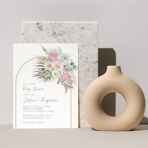 Budget Boho Pampas Green Baby shower Floral