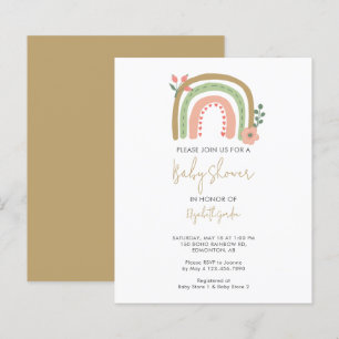 Budget Boho Rainbow Baby shower Fleurs Terre