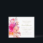 Budget Boho rose Floral Bridal Shower Invitation<br><div class="desc">Budget Boho rose Floral Bridal Shower Invitation</div>