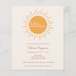 Budget Boho Sunshine Genre Neutre Bébé