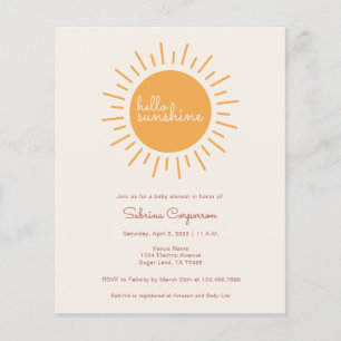 Budget Boho Sunshine Genre Neutre Bébé