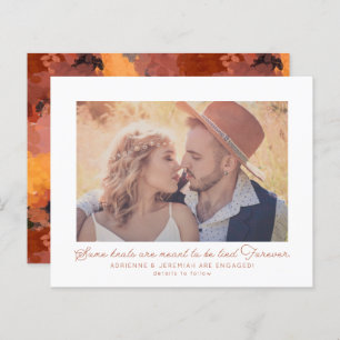 Budget Boho Terracotta Fiançailles photo