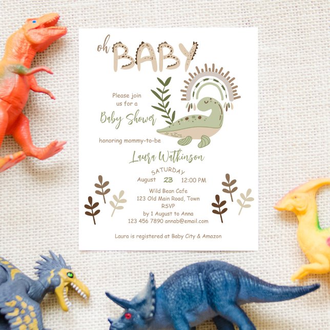 Budget Boho whimssar dinosaures oh baby shower (Créateur téléchargé)