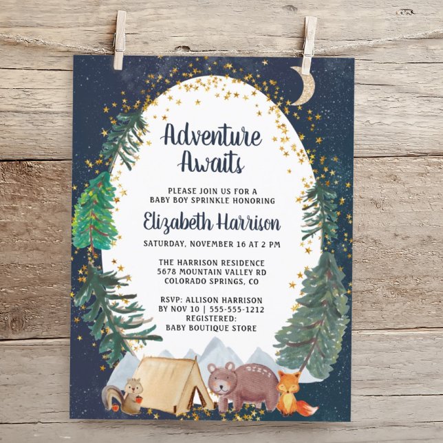 Budget Bois Animaux Ciel de nuit Bébé Parsemer (Créateur téléchargé)