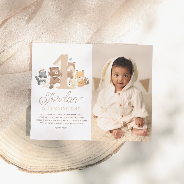 Budget Bois Animaux Première fête d'anniversaire P (Créateur téléchargé)