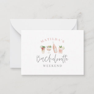 budget boissons aquarelle invitation bachelorette