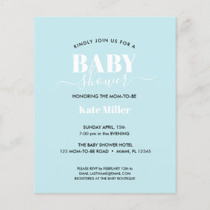 BUDGET BOLD BLUE BLANC BABY SHOWER GARÇON