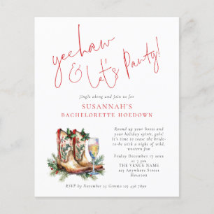 Budget Boots Bubly Noël Bachelorette Party