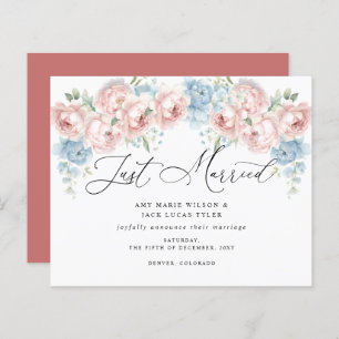 Budget Botanique Blush Floral Mariage Faire-part