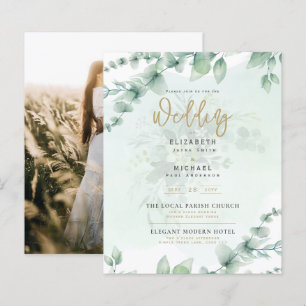 Budget Botanique Eucalyptus Mariage INVITE
