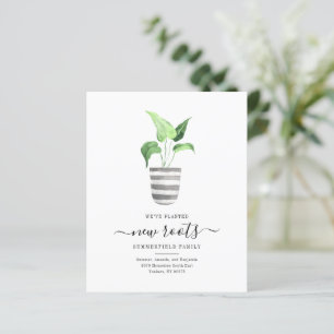 Budget Botanique Nous avons déménagé Faire-part mo