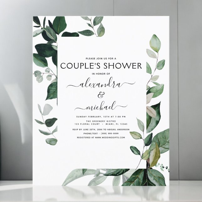 Budget Botanique Verdure Foliage Couple's Shower (Créateur téléchargé)