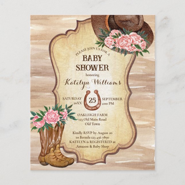 Budget Bottes rustiques de cow-boy sentis casquett (Devant)