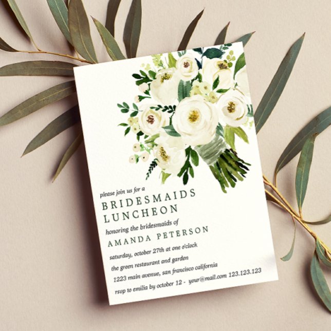 BUDGET Bouquet blanc Bridesservantes Mariage du dé (Créateur téléchargé)