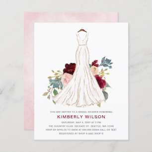 Budget Bourgogne Floral Mariage Fête des mariées r