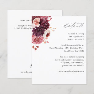 Budget Bourgogne & Floral Rose 8A Détails Bohème