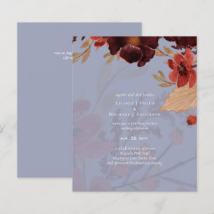 Budget Bourgogne Orange Chute Mariage Floral