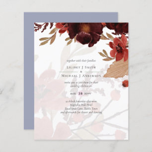 Budget Bourgogne Orange Chute Mariage Floral