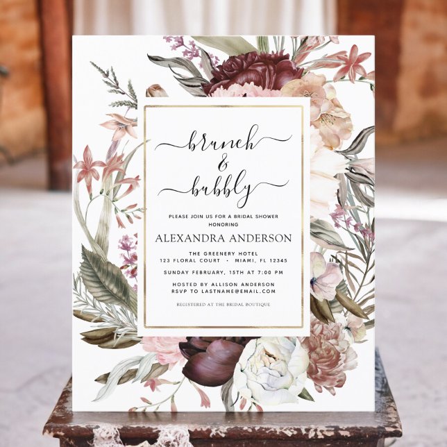 Budget Brunch & Bubbly Boho Fête des mariées Bourg (Créateur téléchargé)