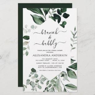 Budget Brunch & Bubbly Fête des mariées verdure