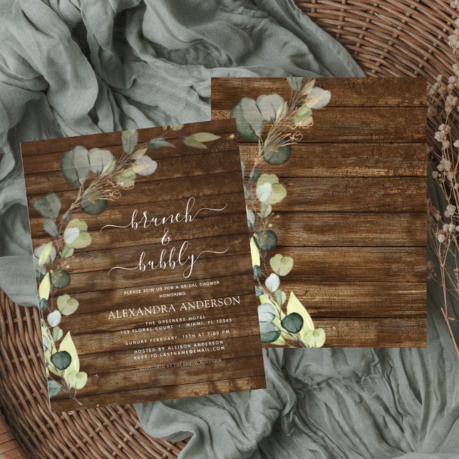 Budget Brunch & Fête des mariées Bubbly Eucalyptus (Créateur téléchargé)