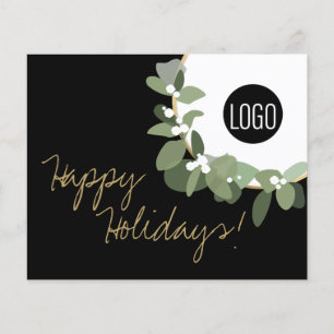 Budget Bulk Or noir Moderne Wreath Votre logo