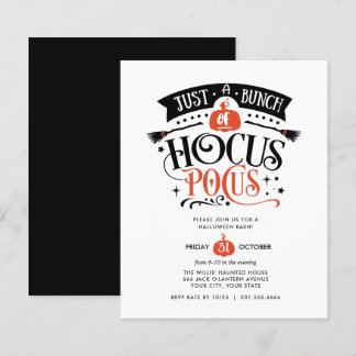 BUDGET Bund'Hocus Pocus Halloween Bash Party