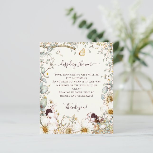 Budget Bunnies Girl Boy Baby Display Douche (Debout devant)