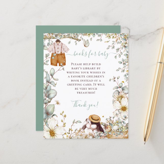 Budget Bunny Vêtements Garçon Livres Pour Baby sho (Devant/Arrière en situation)