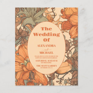Budget Burange Floral Art Nouveau Mariage