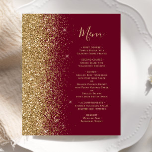 Budget Burgundy Red Gold Parties scintillant Maria
