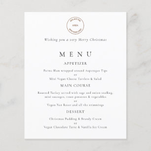 Budget Business Logo Noël Menu