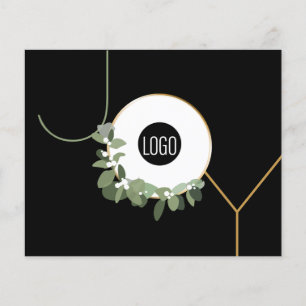 Budget Business Logo Wreath JOY Moderne