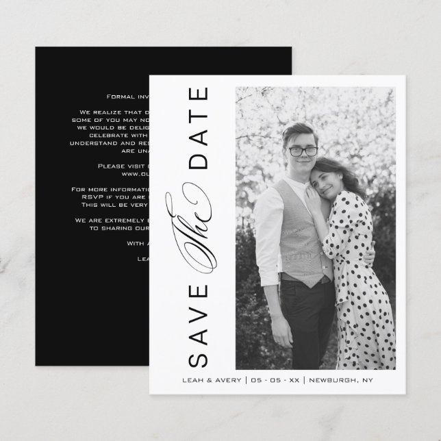 Budget BW Mariage Photo Script lunaire  (Devant / Derrière)