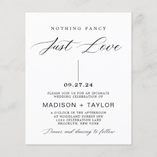 Budget Calligraphie Rien de fantaisie Juste Amour