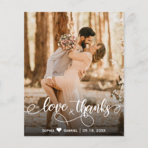 Budget Calligraphie Script Mariage amour et merci