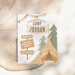 Budget Camping Thème Outdoor Boy Birthday Party