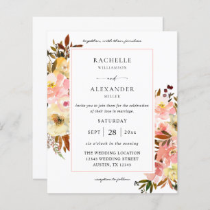 Budget Candy rose et jaune Floral 2 Mariage