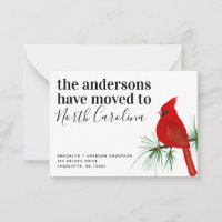 BUDGET Cardinal Caroline du Nord Faire-part mobile