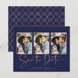 BUDGET Carte de faire-part de mariage Navy Blue Ar