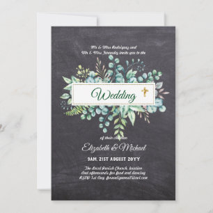 Budget CATHOLIQUE MARIAGE chrétien INVITATIONS ver