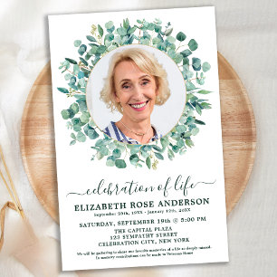 Budget Célébration de la vie Eucalyptus Photo Funé