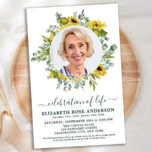 Budget Célébration Vie Tournesol Eucalyptus Photo