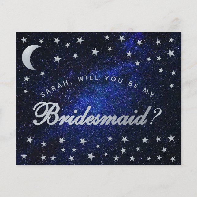 Budget céleste Starry Night Bridesmaid Proposition (Devant)