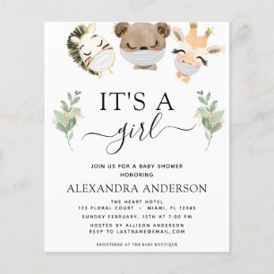 Budget C'est un Baby shower de filles Eucalyptus d