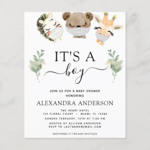 Budget C'est un Baby shower garçon Eucalyptus des 