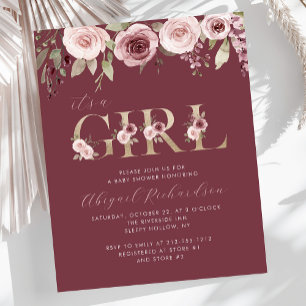 Budget C'est une fille Baby shower Bourgogne