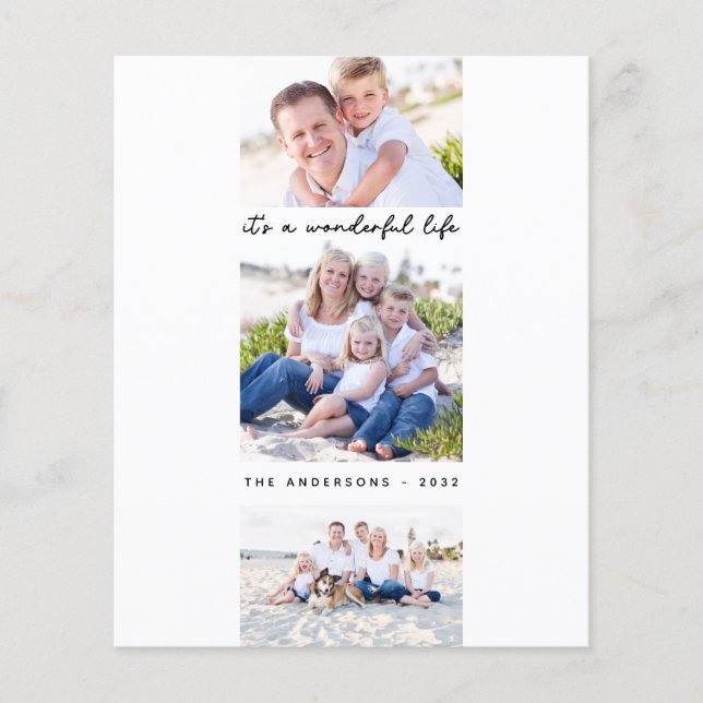 Budget C'est une merveilleuse carte de vacances ph (Devant)